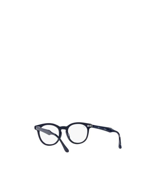 Ray-Ban White Rb2180V Round-Frame Glasses for men