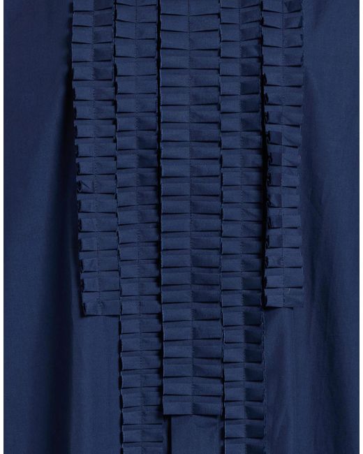 Marni Blue Long Sleeves Shirt Dress