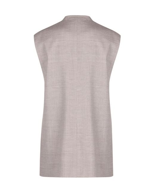 Philosophy Di Lorenzo Serafini Brown Long Waistcoat