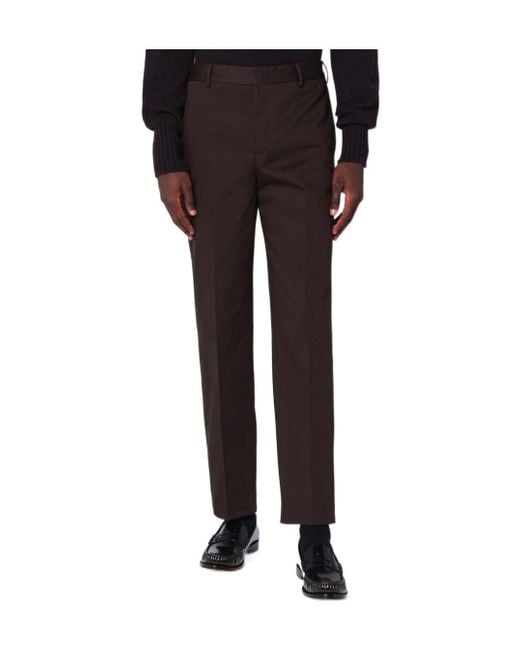 Pt Pantaloni Men's Black Cotton Pants