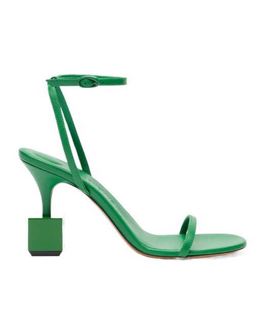 Jacquemus Green The Bisou Sandals
