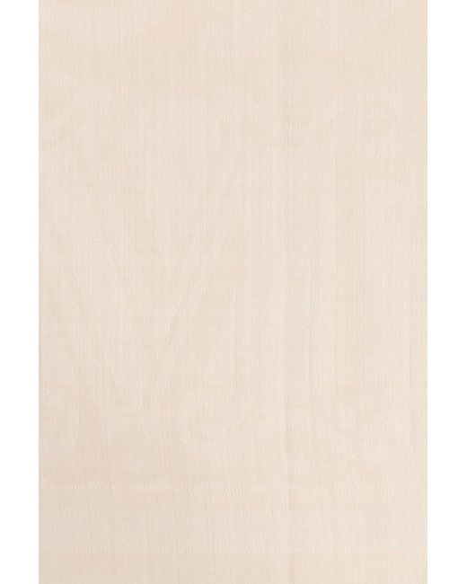 Max Mara Natural Letter Pattern Scarf