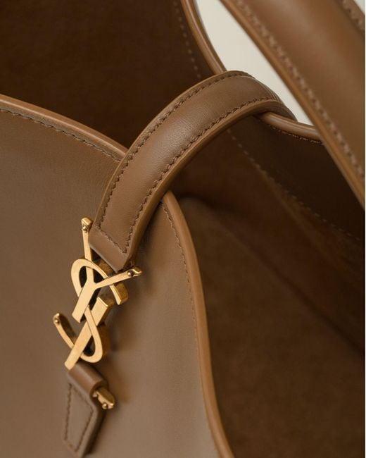 Saint Laurent White Le 37 Logo Plaque Shoulder Bag