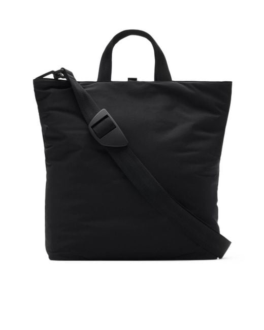 Burberry Black Shielf Logo Plaque Tote Bag for men