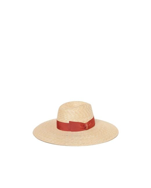 Borsalino Pink Sophie Trec Paglia Hemp Braid Hat
