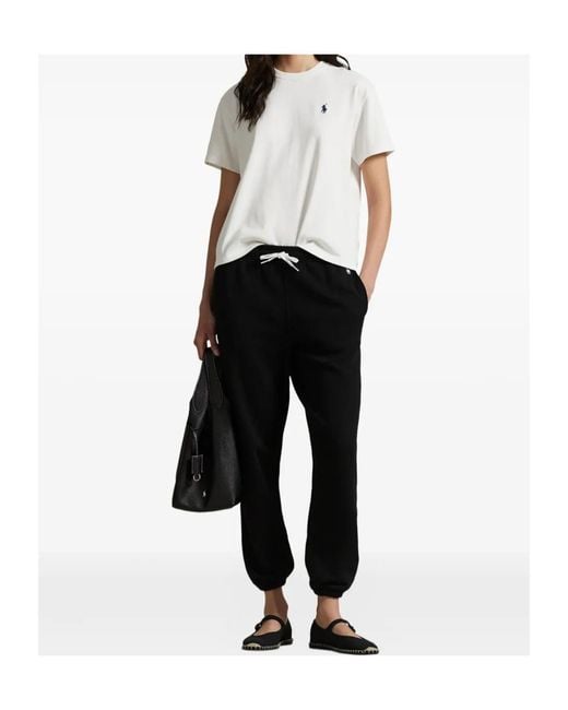 Polo Ralph Lauren Black Tapered Track Pants