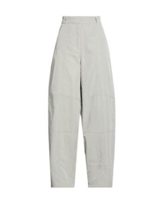 MAX&Co. Gray Loose Tapered Cropped Casual Trousers