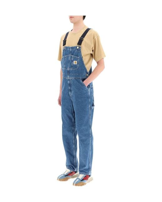 Carhartt Blue Denim Bib Overall for men