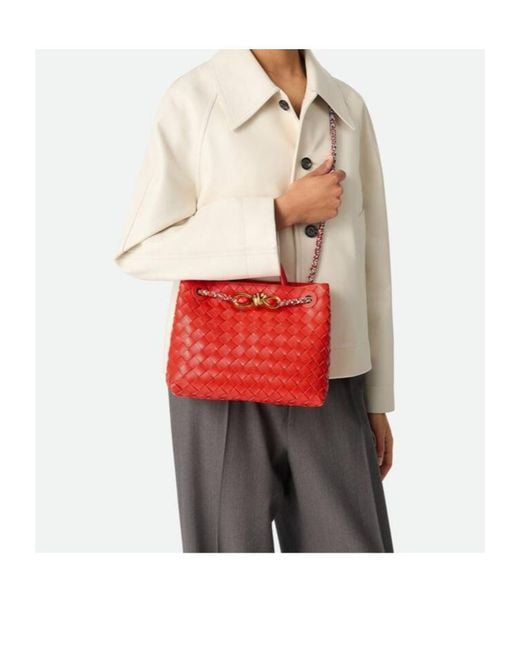 Bottega Veneta Red Small Andiamo