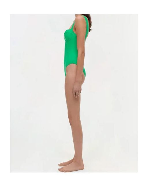 Jonathan Simkhai Green Kyle Bustier One Piece