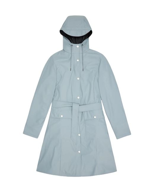 Rains Blue Long-Sleeve Casual Jacket