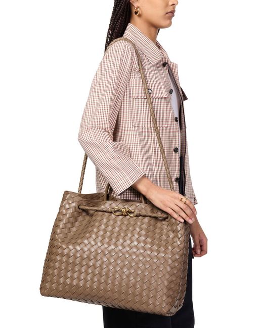 Bottega Veneta Brown Andiamo Large Bag