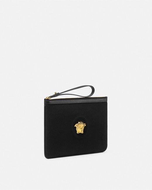 Versace Black Medusa Zipped Pouch
