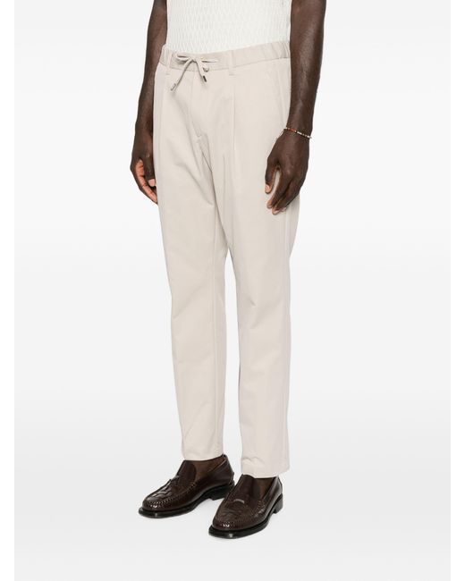 Herno Natural Drawstring Ruched Casual Pants for men