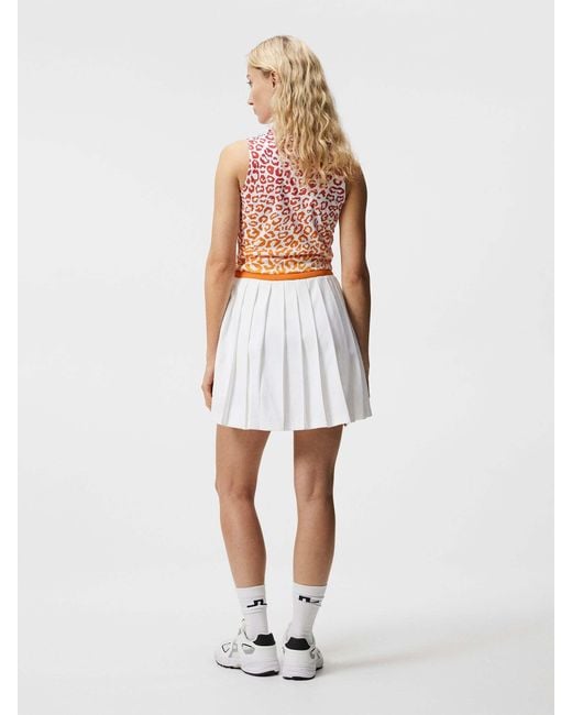 J.Lindeberg White Pleated Skirts