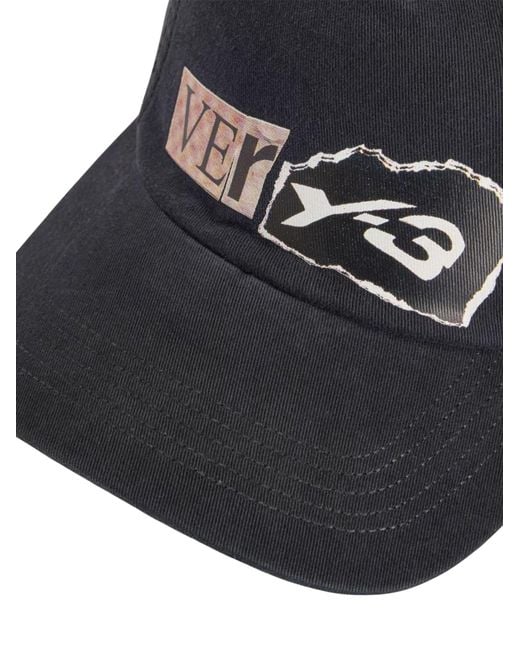 Y-3 Blue Graphic Dad Cap for men