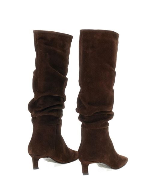 Alohas Brown Square-Toe Boots