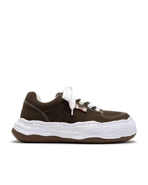 Maison Mihara Yasuhiro Black Oliver Logo Patch Sneakers for men