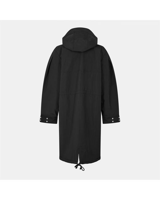 Ganni Black Ripstop Parka