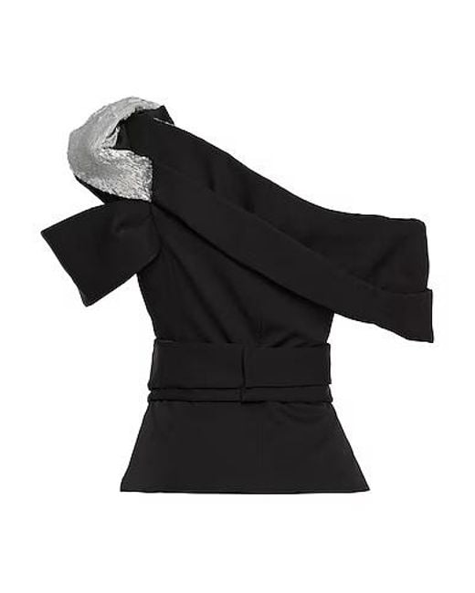 Isabel Marant Black One-Shoulder Tops