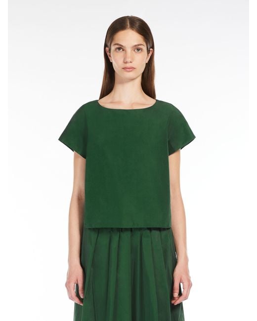 Weekend by Maxmara Green Open-Necked Shirt