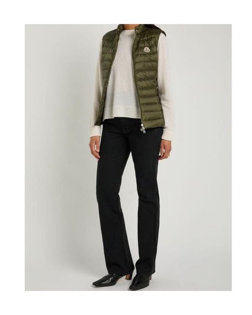 Moncler Green Logo Down Vest