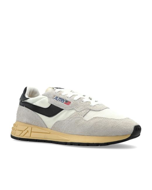 Autry White Reelwind Low-Top Sneakers