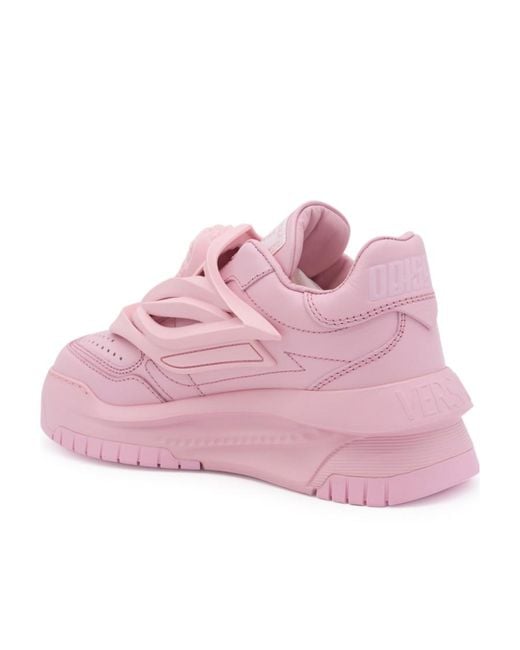 Versace Pink Odissea Low-Top Sneakers