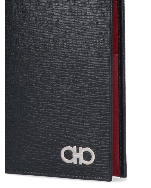 Ferragamo Gray Ferragamo Bifold Continental Wallet for men