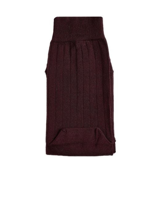 Maison Margiela Purple Tabi Split-Toe Socks