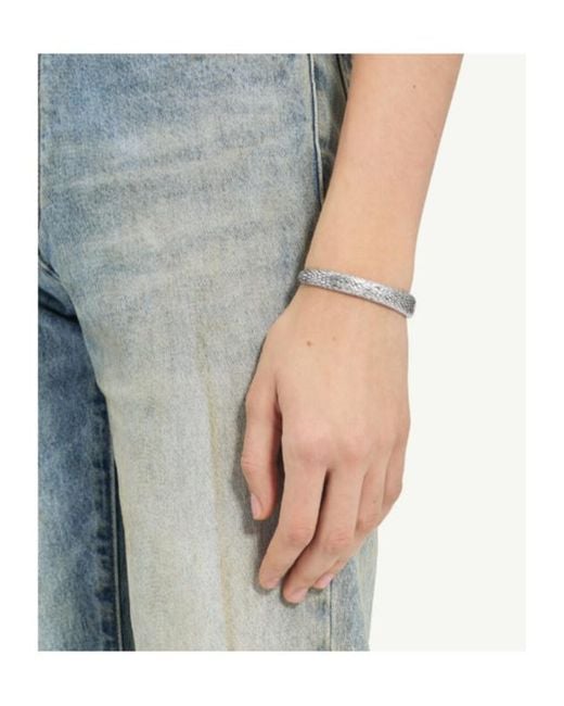 MM6 by Maison Margiela White Mermaid Cuff Bracelet for men