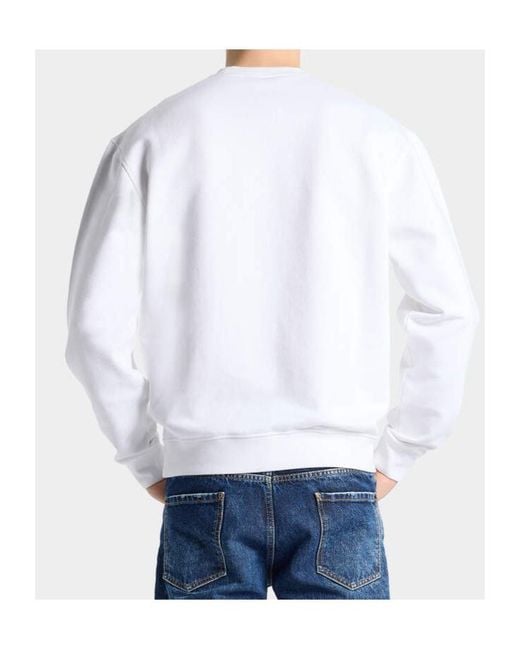DSquared² White Graphic Logo Sweatshirt for men