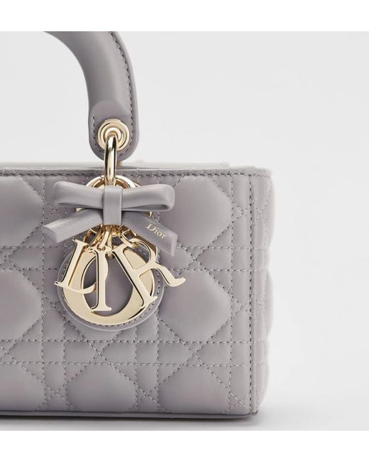 Dior Gray Small Lady D-Joy Bag