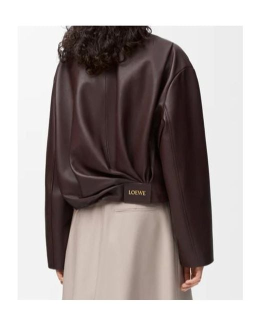 Loewe Brown Draped Jacket