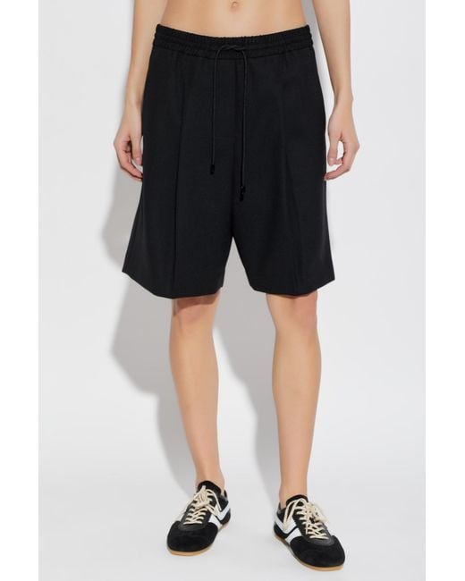 MICHAEL Michael Kors Black Drawstring Tailored Shorts