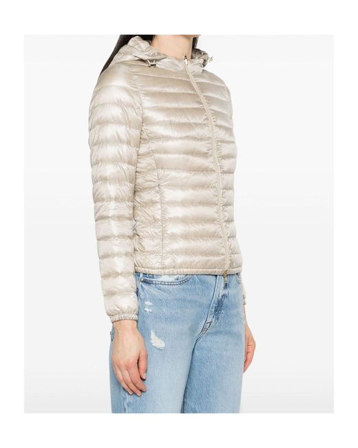 Herno White Quilted Hooded Down Jacket