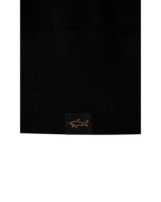 Paul & Shark Black Long-Sleeve High-Neck Top for men