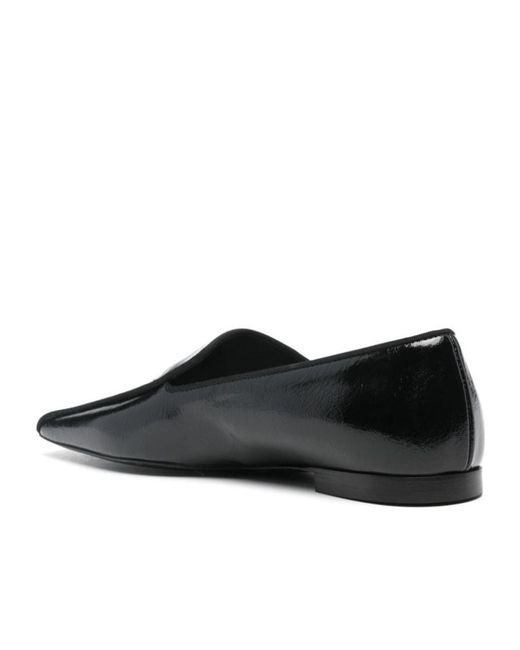 Totême Black 'The Piped' Loafers