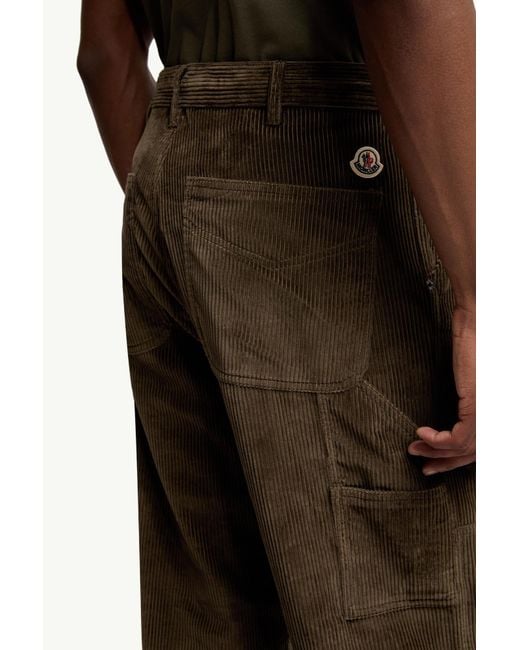 Moncler Brown Corduroy Jogging Pants for men