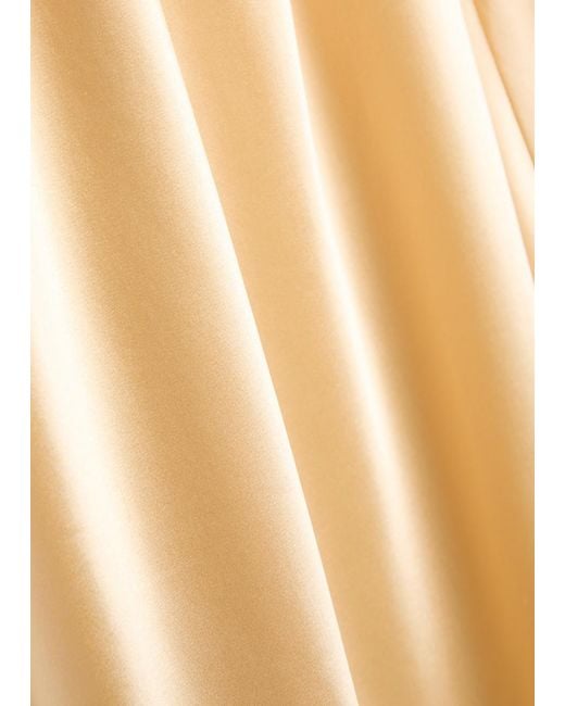 Reformation Metallic Silk Maxi Dress