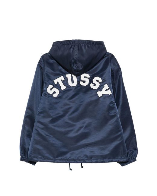 Stussy Blue Long-Sleeved Casual Jacket for men