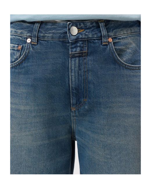 Closed Blue Jazzie Barrel Cropped Jeans