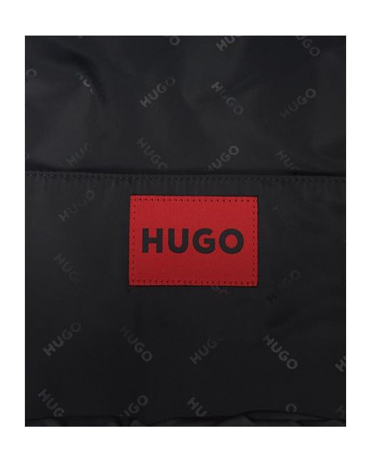 Boss Blue Textured Backpack for men
