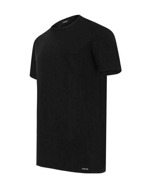 Tom Ford Black Classic Crewneck T-Shirt for men