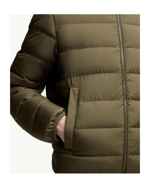 Moncler Green Baudinet Zip-Up Short Padded Jacket for men