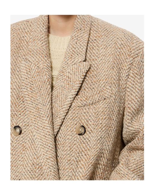 Isabel Marant Natural Pilda Coat