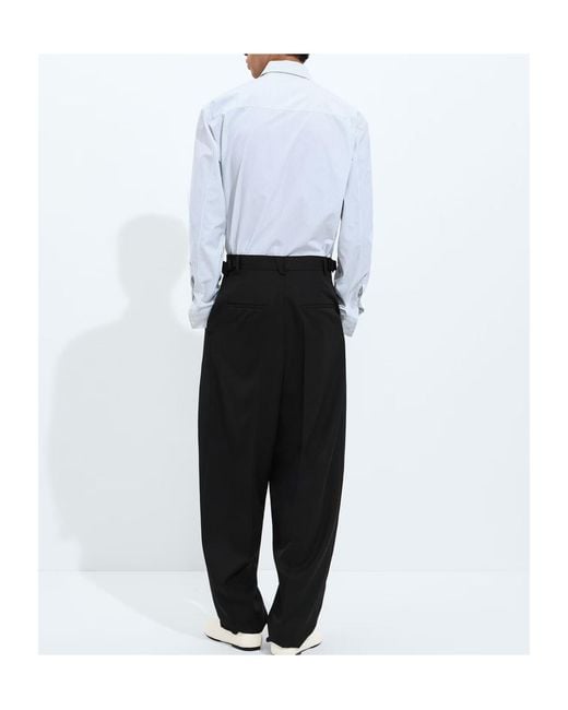 Bottega Veneta White Light Wool Pants for men