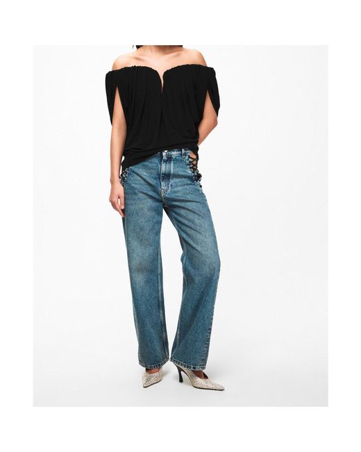 Stella McCartney Blue Straight Leg Jeans