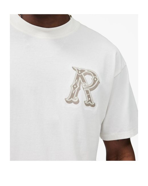 Represent White Western Logo T-Shirt for men