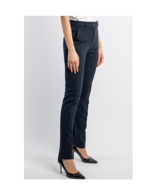 Max Mara Blue Slim Fit Trousers
